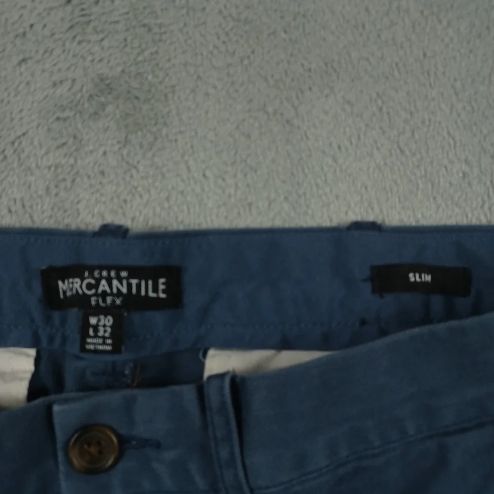 J Crew Pants Mens 30x30 Blue Chino‎ Straight Slim Fit Cotton Modern